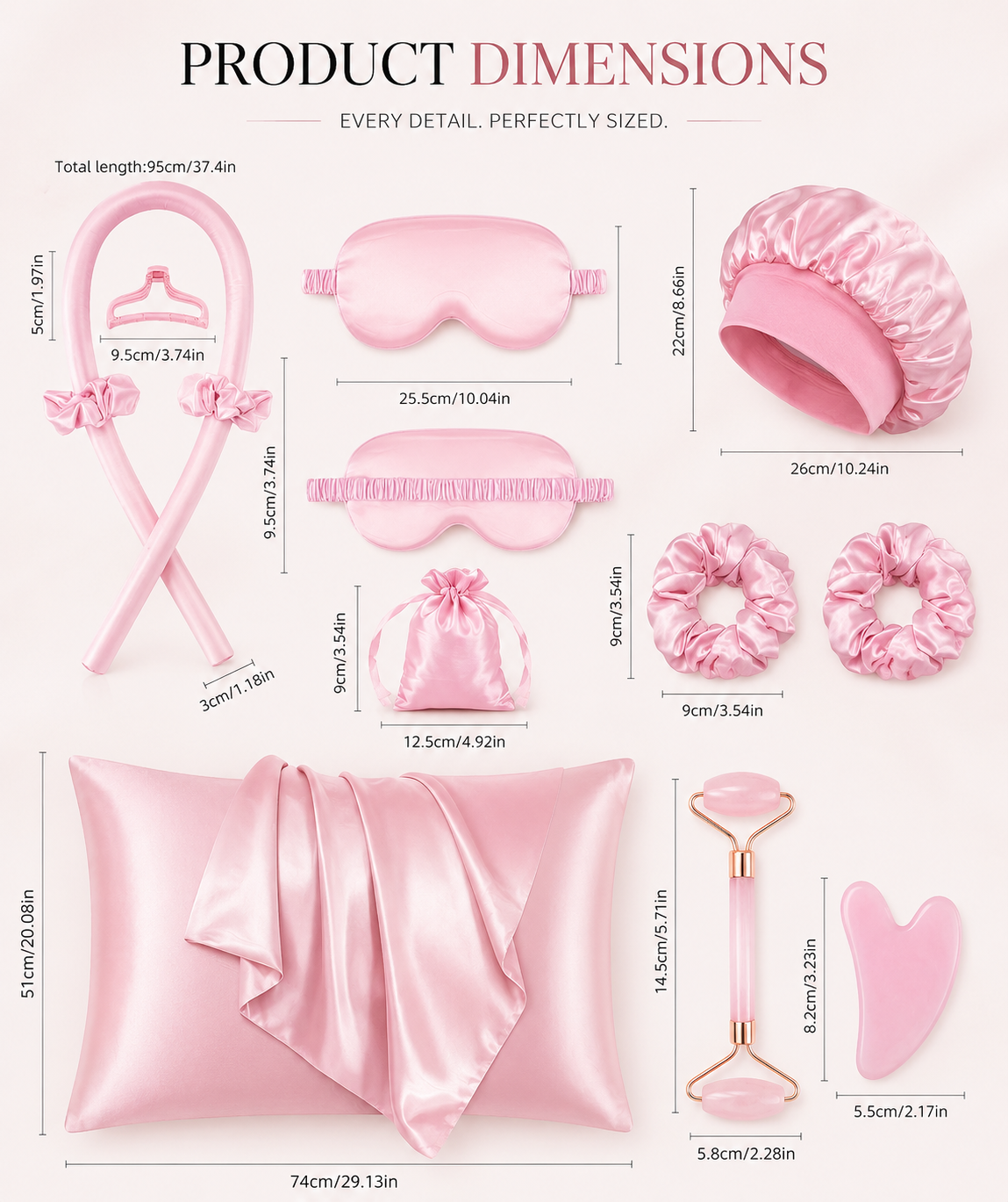 GlamoraStudio™ Heatless Curl Set