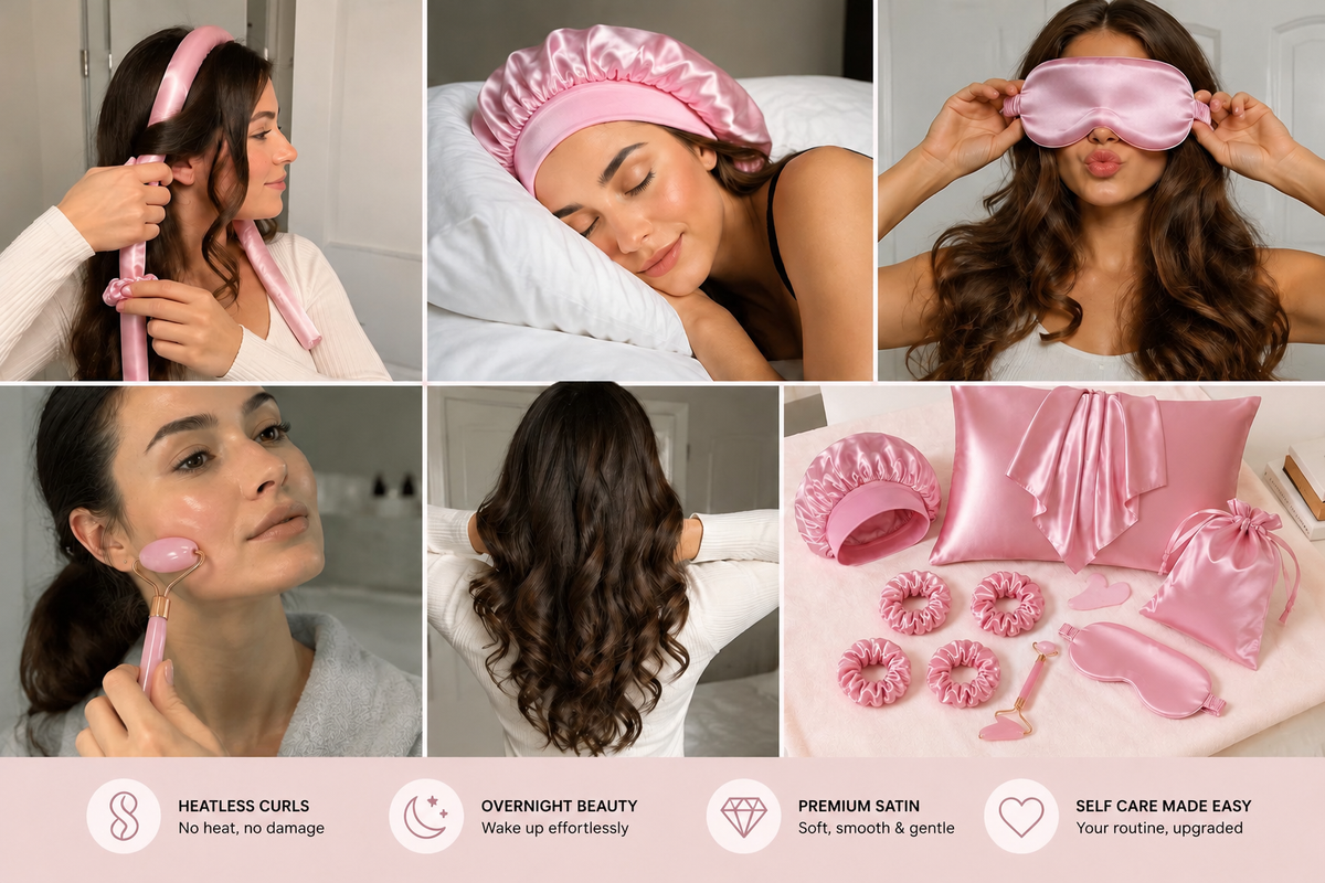 GlamoraStudio™ Heatless Curl Set